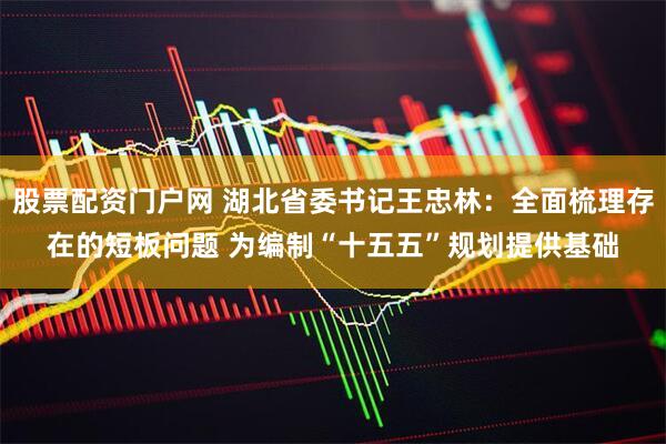 股票配资门户网 湖北省委书记王忠林：全面梳理存在的短板问题 为编制“十五五”规划提供基础