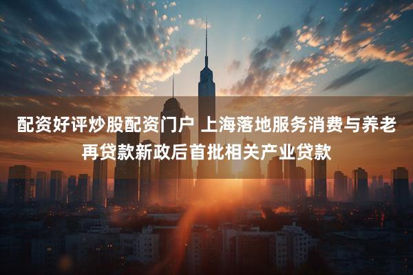 配资好评炒股配资门户 上海落地服务消费与养老再贷款新政后首批相关产业贷款